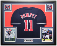 Jose Ramirez Signed Custom Framed Jersey Display (Beckett) at PristineAuction.com
