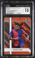 Lamine Yamal 2024 Leaf Collective Promos Pro Set Orange Shimmer #PSB4 #297/299 RC (CGC 10) at PristineAuction.com