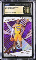 LeBron James 2018-19 Panini Revolution #40 (CGC 10 | Pristine Black Label) at PristineAuction.com