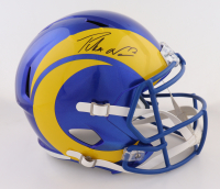 Puka Nacua Signed Rams Full-Size Speed Helmet (Fanatics) at PristineAuction.com