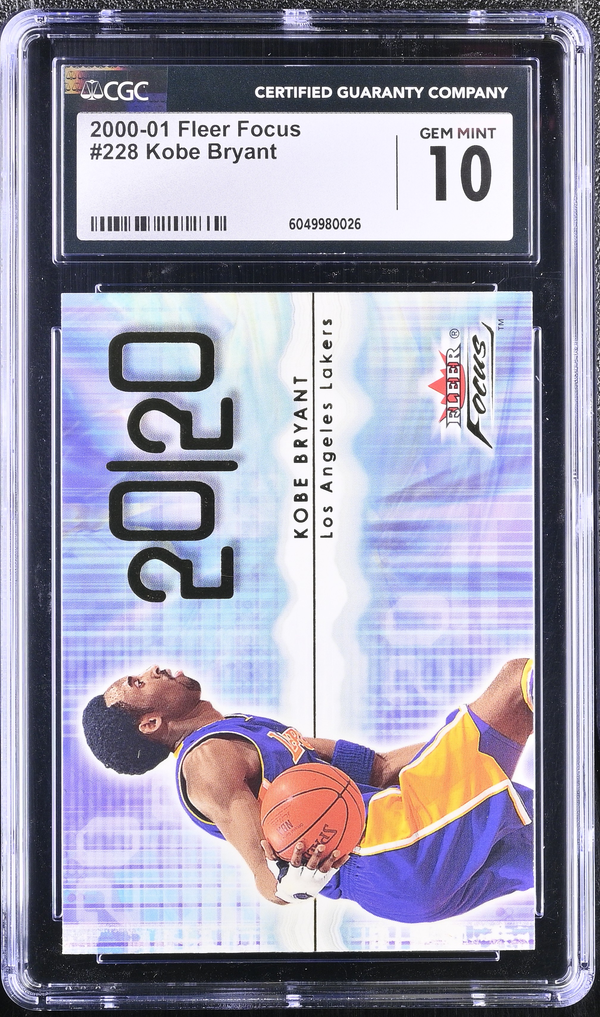 Kobe Bryant 2000-01 Fleer Focus #228 (CGC 10) at PristineAuction.com Kobe Bryant 2000-01 Fleer Focus #228 (CGC 10) at PristineAuction.com