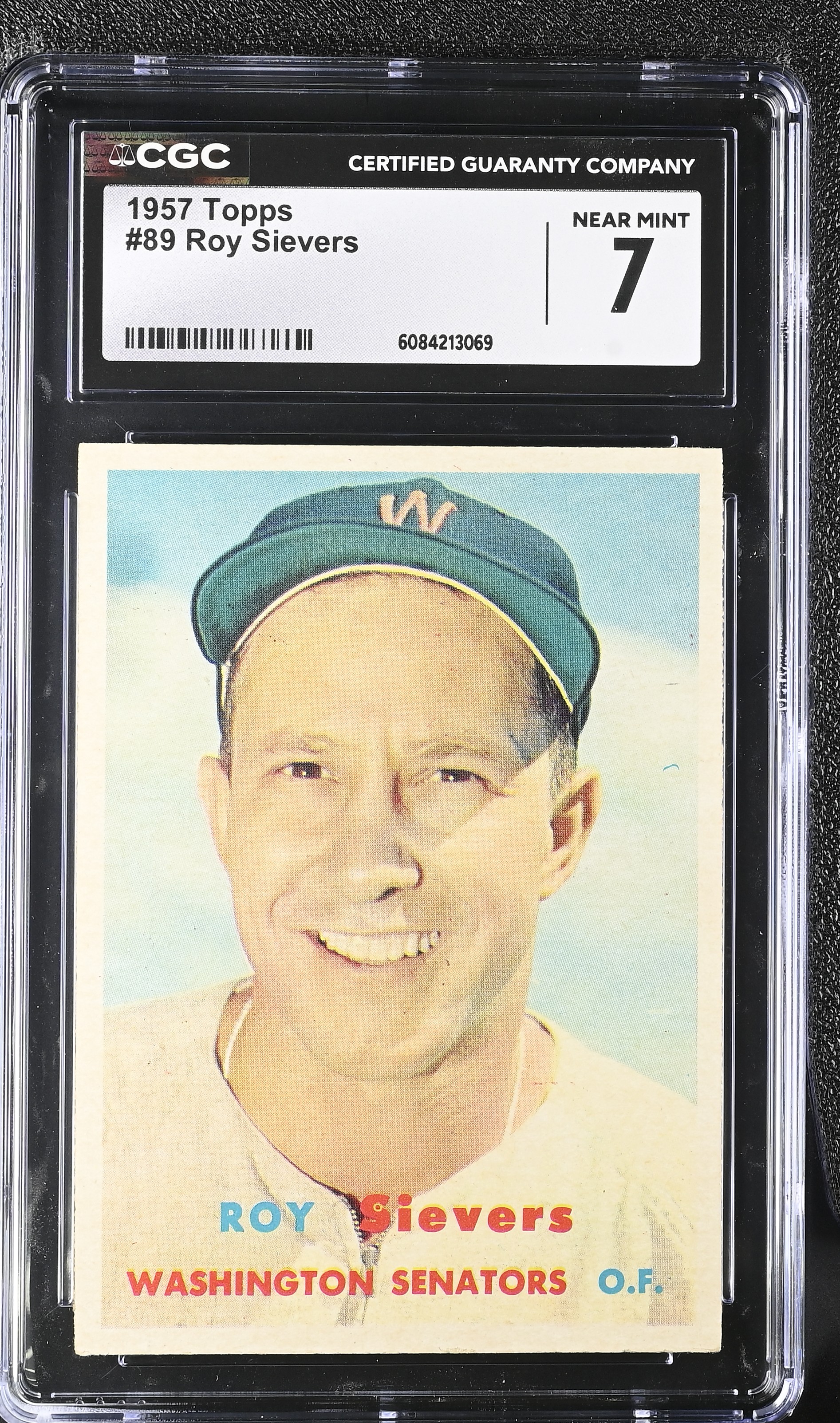 Roy Sievers 1957 Topps #89 (CGC 7) at PristineAuction.com Roy Sievers 1957 Topps #89 (CGC 7) at PristineAuction.com