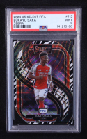 Bukayo Saka 2024-25 Select FIFA Zebra #112 (PSA 9) at PristineAuction.com