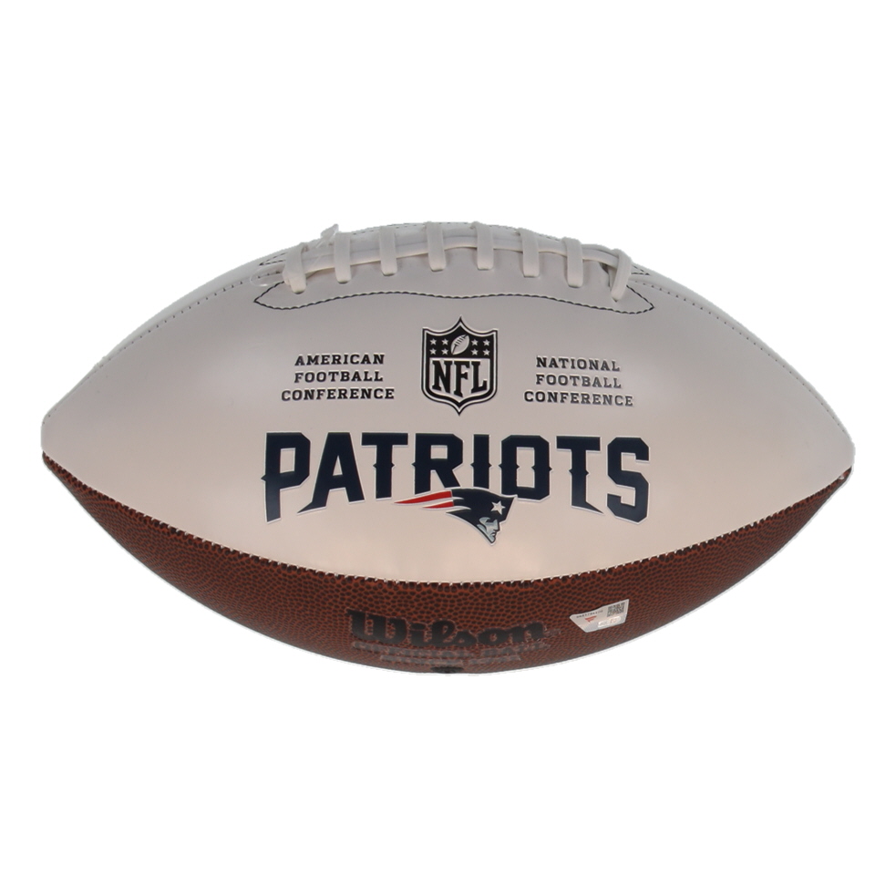 Drake Maye Signed Patriots Logo Football (Fanatics) at PristineAuction.com Drake Maye Signed Patriots Logo Football (Fanatics) at PristineAuction.com
