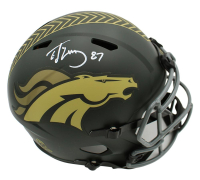 Ed McCaffrey Signed Broncos Full-Size Salute to Service Alternate Speed Helmet (Beckett) at PristineAuction.com