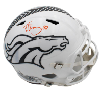 Ed McCaffrey Signed Broncos Full-Size Salute to Service Alternate Speed Helmet (Beckett) at PristineAuction.com