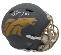 Ed McCaffrey Signed Broncos Full-Size Slate Alternate Speed Helmet (Beckett) at PristineAuction.com