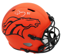 Ed McCaffrey Signed Broncos Full-Size Rave Alternate Speed Helmet (Beckett) at PristineAuction.com