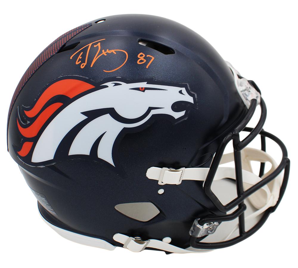 Ed McCaffrey Signed Broncos Full-Size Authentic On-Field Speed Helmet (Beckett) at PristineAuction.com Ed McCaffrey Signed Broncos Full-Size Authentic On-Field Speed Helmet (Beckett) at PristineAuction.com