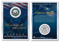 United States Navy Emblem JFK Kennedy Half Dollar U.S. Coin at PristineAuction.com