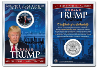 President Donald Trump "2017 Inauguration" JFK Kennedy Half Dollar US Coin at PristineAuction.com