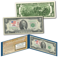 1976 UNC Genuine $2 U.S. Bill with 1976 Stamp & 1976 Postmark at PristineAuction.com