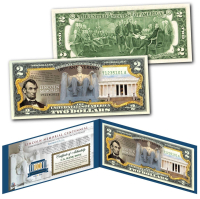 1922-2022 Lincoln Memorial "100th Anniversary" Centennial U.S. $2 Bill at PristineAuction.com