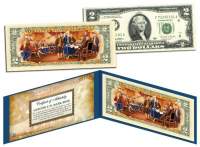 Genuine Legal Tender Colorized $2 U.S Bill at PristineAuction.com