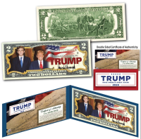 President Donald Trump & Barron Trump Official Genuine Legal Tender U.S. $2 Bill at PristineAuction.com