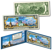 Statue of Liberty "National Monument 100TH Anniversary" 1924-2024 Skyline $2 Bill at PristineAuction.com