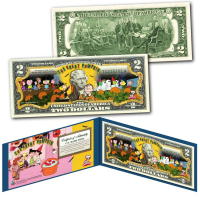 Peanuts Halloween "Charlie Brown & The Great Pumpkin" Colorized US $2 Bill at PristineAuction.com