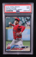 Shohei Ohtani 2018 Topps Update Series Pitching In Red Jersey #US1 RC (PSA 9) at PristineAuction.com