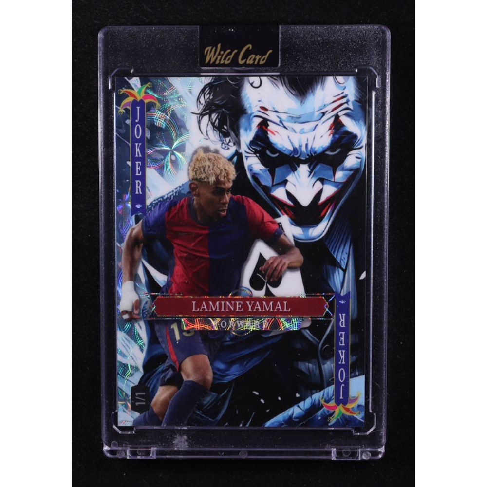 Lamine Yamal 2025 Wild Card Jokers Wild Joker Kaleidoscope #LYNi03 #1/1 at PristineAuction.com