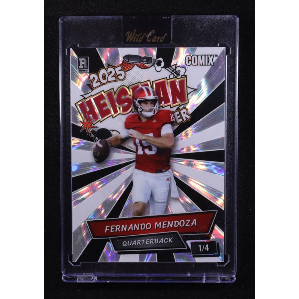 Fernando Mendoza 2025 Wild Card Comix Heisman Lava #FM09 #1/4 RC at PristineAuction.com