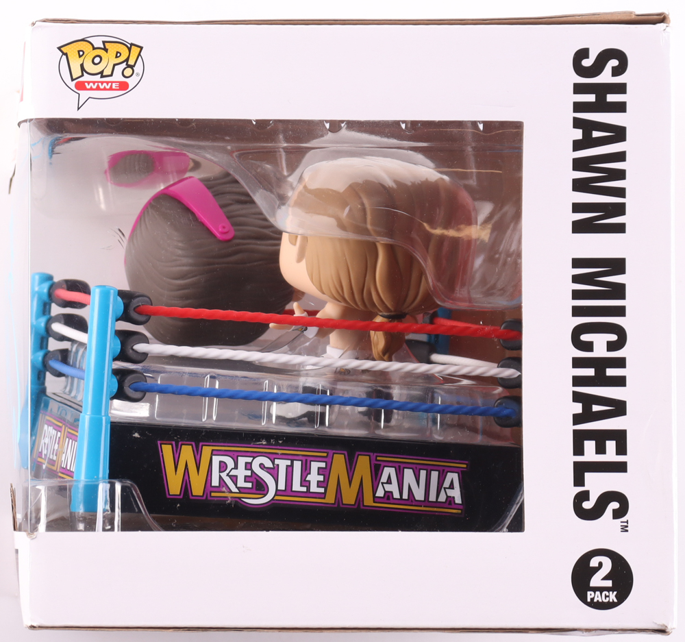 Bret "Hit Man" Hart & Shawn Michaels Signed WWE 2-Pack Funko Pop! Vinyl Figure (Fanatics) at PristineAuction.com Bret "Hit Man" Hart & Shawn Michaels Signed WWE 2-Pack Funko Pop! Vinyl Figure (Fanatics) at PristineAuction.com