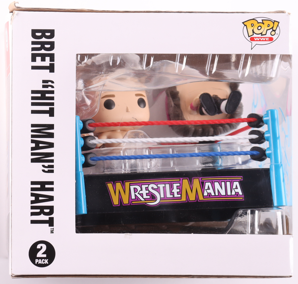 Bret "Hit Man" Hart & Shawn Michaels Signed WWE 2-Pack Funko Pop! Vinyl Figure (Fanatics) at PristineAuction.com Bret "Hit Man" Hart & Shawn Michaels Signed WWE 2-Pack Funko Pop! Vinyl Figure (Fanatics) at PristineAuction.com