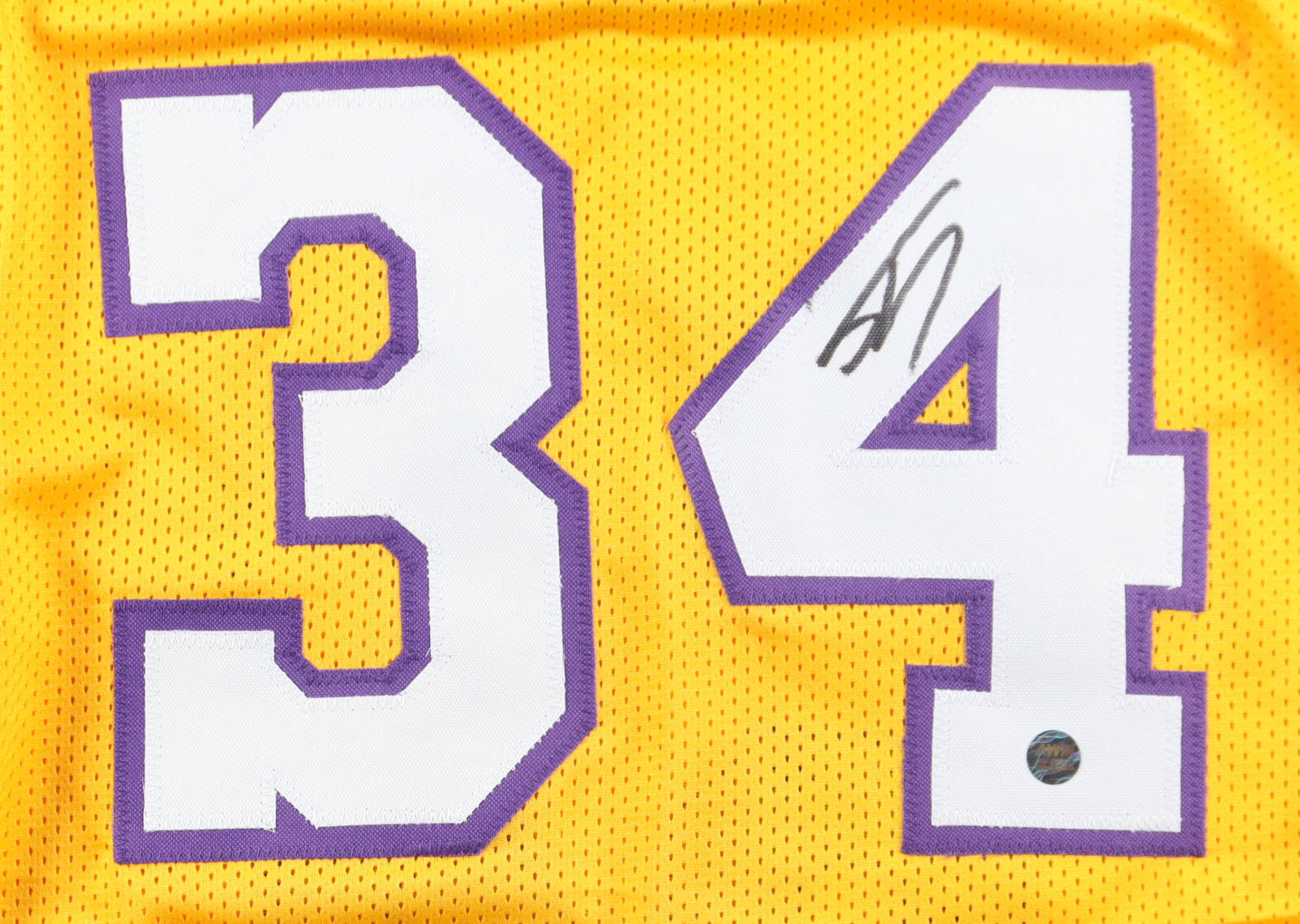 Shaquille O'Neal Signed Jersey (AWM) at PristineAuction.com Shaquille O'Neal Signed Jersey (AWM) at PristineAuction.com