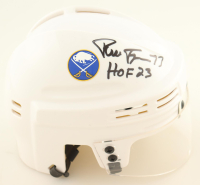 Pierre Turgeon Signed Sabres Mini Helmet Inscribed "HOF 23" (JSA) at PristineAuction.com