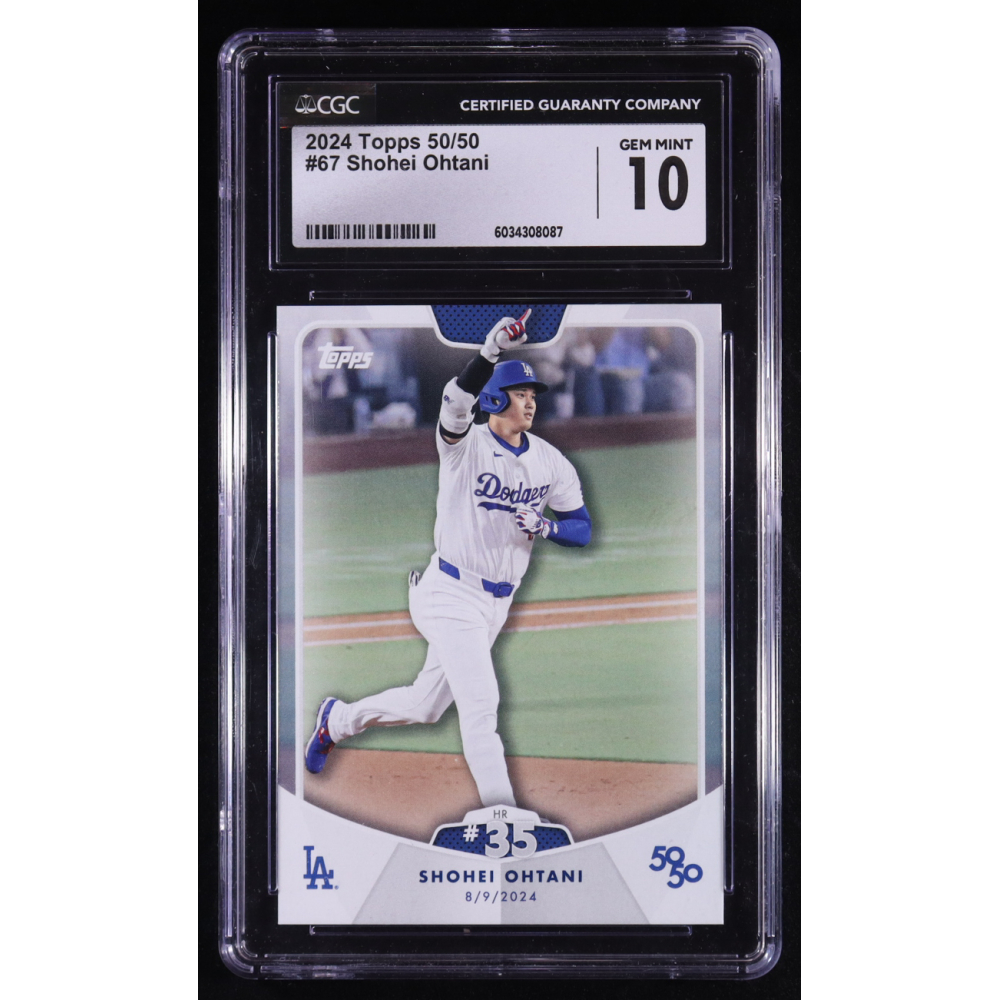 Shohei Ohtani 2024 Topps 50/50 #72 (CGC 10) at PristineAuction.com