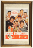 1947 Ted Williams, Stan Musial & Sid Luckman "Always Buy Chesterfield" Advertisement Poster at PristineAuction.com