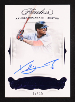 Xander Bogaerts 2018 Panini Flawless Signatures Sapphire #FS-XB #05/15 at PristineAuction.com