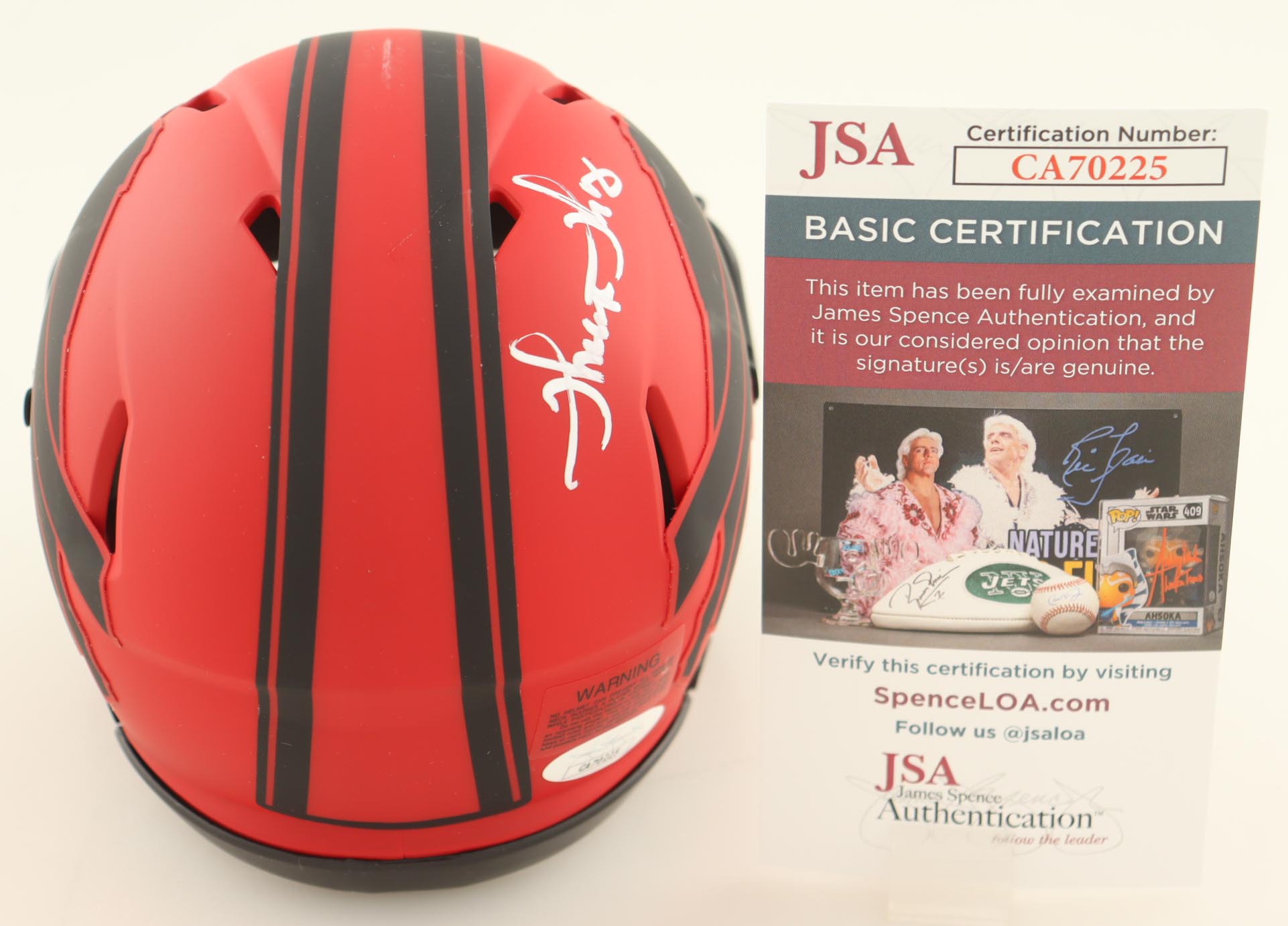 Thurman Thomas Signed Bill Rave Alternate Mini Helmet (JSA) at PristineAuction.com Thurman Thomas Signed Bill Rave Alternate Mini Helmet (JSA) at PristineAuction.com