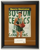 John Havlicek Signed Custom Framed Cut Display with "Sports Illustrated" Magazine with John Havlicek Rookie First Sports Illustrated Cover  (PSA) at PristineAuction.com