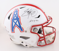 Eddie George Signed Oilers Full-Size Authentic On-Field Speed Helmet Inscribed "R.O.Y. 96" (Fanatics) at PristineAuction.com