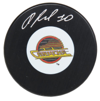 Pavel Bure Signed Canucks Logo Hockey Puck (Schwartz) at PristineAuction.com