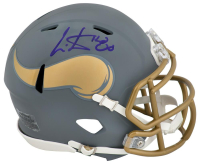 Cris Carter Signed Vikings Slate Alternate Speed Mini Helmet (Schwartz) at PristineAuction.com