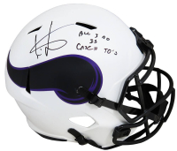 Cris Carter Signed Vikings Full-Size Lunar Eclipse Alternate Speed Helmet Inscribed "All I Do Is Catch TD's" (Schwartz) at PristineAuction.com