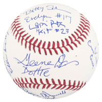 "A League Of Their Own" OML Baseball Cast-Signed & Inscribed by (11) with Geena Davis, Lori Petty, Rosie O'Donnell (Schwartz) at PristineAuction.com
