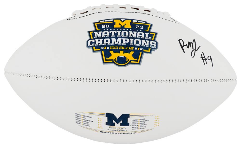 Rod Moore Signed Michigan Wolverines 2023 National Champions Logo Football (Schwartz) at PristineAuction.com Rod Moore Signed Michigan Wolverines 2023 National Champions Logo Football (Schwartz) at PristineAuction.com