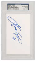 Walter Payton Signed 3x5 Index Card (PSA) at PristineAuction.com