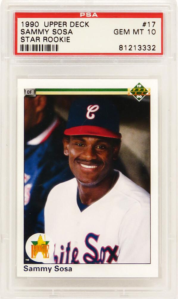 Sammy Sosa 1990 Upper Deck #17 RC (PSA 10) at PristineAuction.com Sammy Sosa 1990 Upper Deck #17 RC (PSA 10) at PristineAuction.com