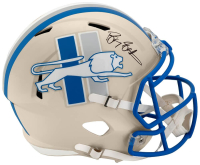 Barry Sanders Signed Lions Full-Size Retro Alternate Speed Helmet (Schwartz) at PristineAuction.com