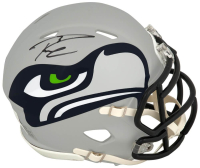 Russell Wilson Signed Seahawks AMP Alternate Speed Mini Helmet (Beckett) at PristineAuction.com