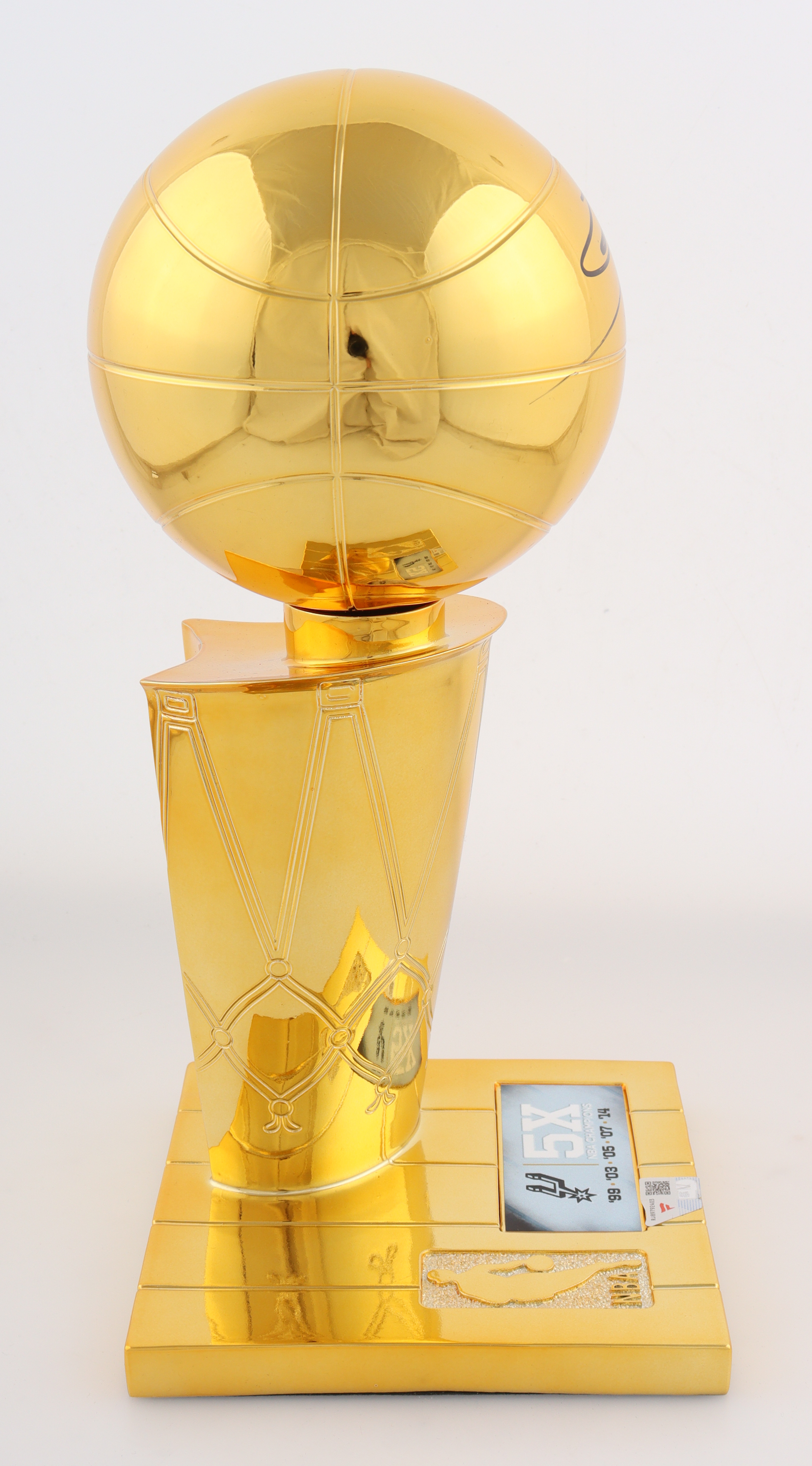 Manu Ginobili Signed Spurs Replica Championship Trophy (Fanatics) at PristineAuction.com Manu Ginobili Signed Spurs Replica Championship Trophy (Fanatics) at PristineAuction.com