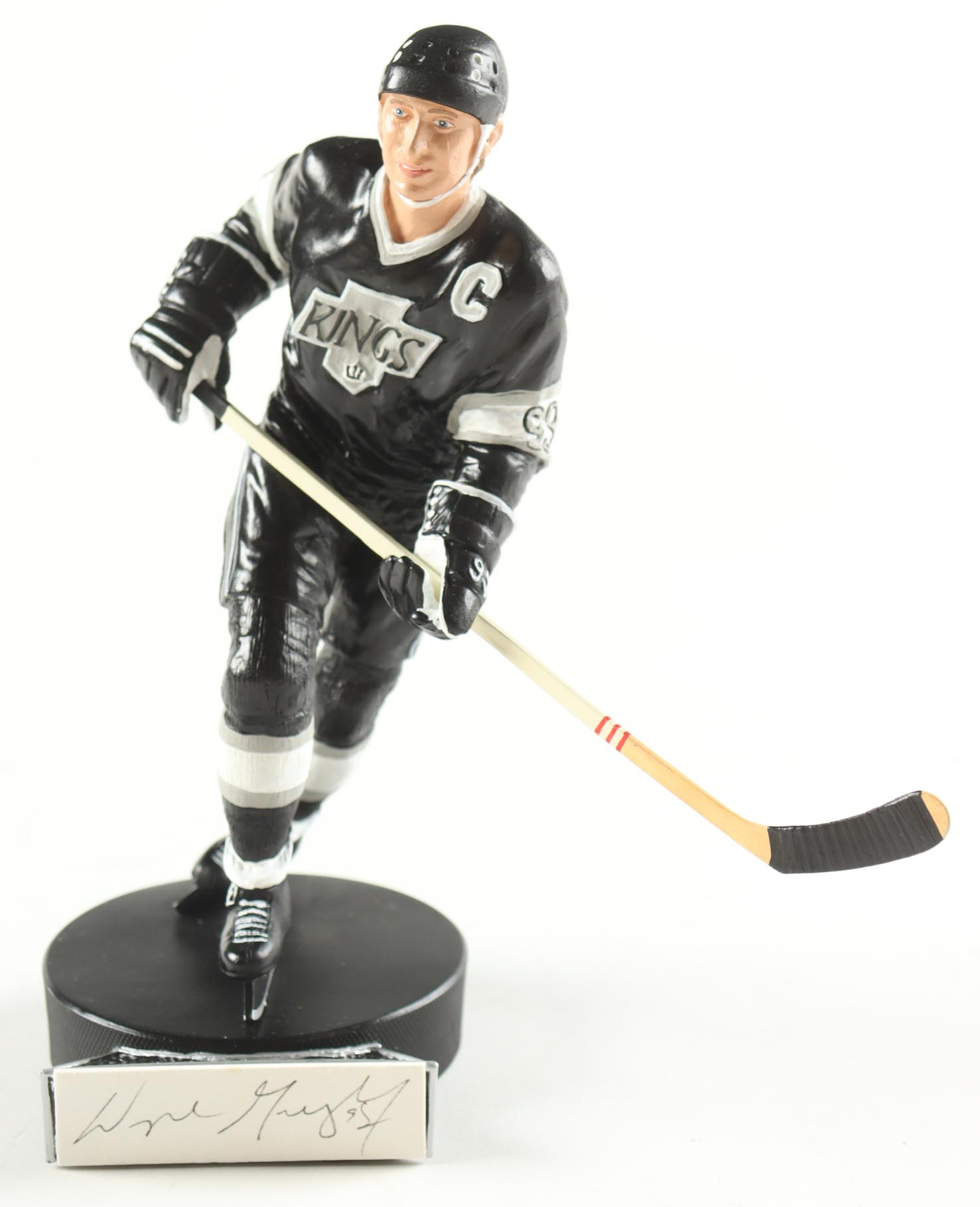 Wayne Gretzky Signed Kings Cut Display with "The Great One" Official Statue #1819 (Gartlan) at PristineAuction.com Wayne Gretzky Signed Kings Cut Display with "The Great One" Official Statue #1819 (Gartlan) at PristineAuction.com