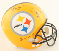 Steelers Full-Size Helmet Signed by John Stallworth, Jack Ham, L.C. Greenwood & Andy Russell Inscribed "HOF 88" (JSA) at PristineAuction.com