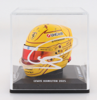 Lewis Hamilton Signed Ferrari Mini Helmet Display Case (Fanatics) at PristineAuction.com