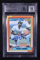 Frank Thomas Signed 1990 Topps #414B RC (BGS | Auto 10) at PristineAuction.com