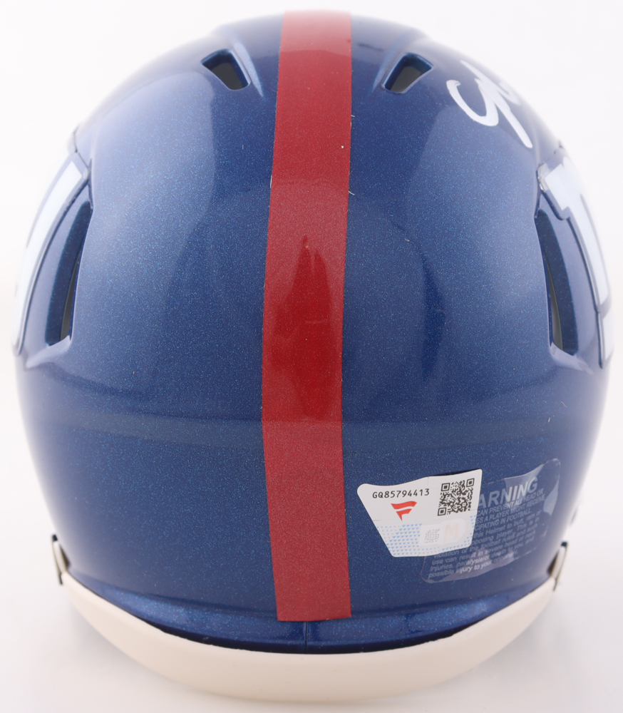 Malik Nabers Signed Giants Speed Mini Helmet (Fanatics) at PristineAuction.com Malik Nabers Signed Giants Speed Mini Helmet (Fanatics) at PristineAuction.com