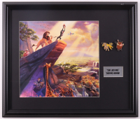 "The Lion King" Thomas Kinkade Custom Framed Art Print Display With (2) Retired Movie Pin at PristineAuction.com